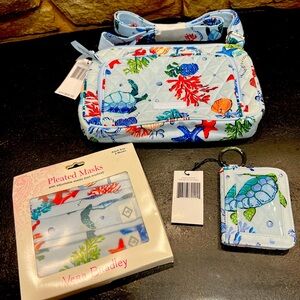 NWT Vera Bradley Little Hipster and Campus Double ID case bundle